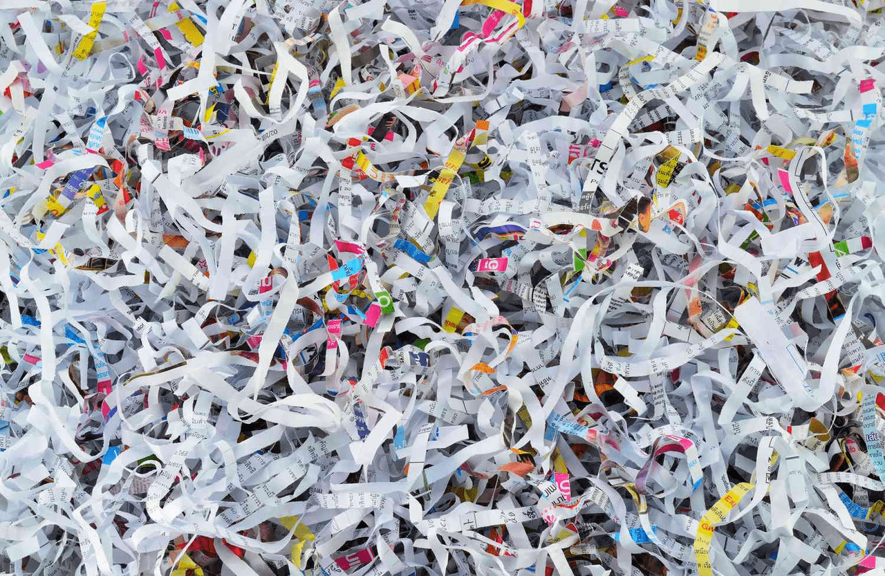 shredded paper
